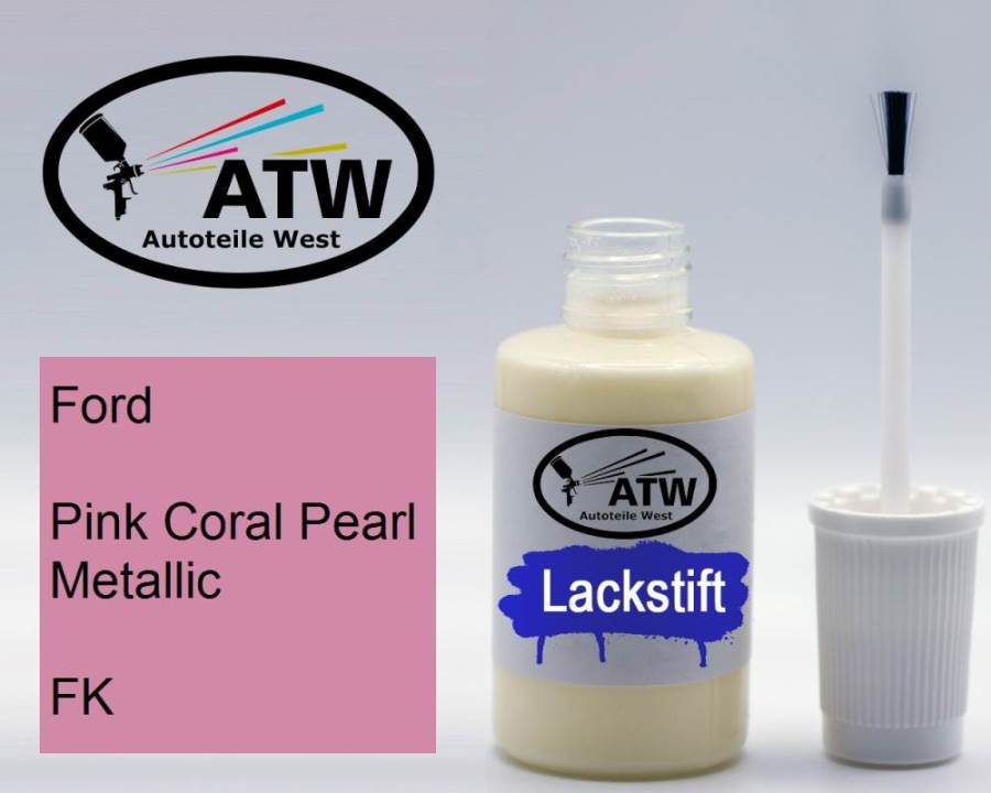 Ford, Pink Coral Pearl Metallic, FK: 20ml Lackstift, von ATW Autoteile West.